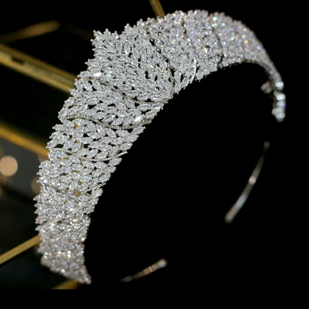 Wedding ball crown tiara rhinestone jewelry